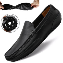 Load image into Gallery viewer, Genuine Leather Men Casual Shoes Brand 2020 Italian Men Loafers Moccasins Breathable Slip on Black Driving Shoes Plus Size 37-47
