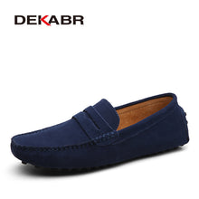 Load image into Gallery viewer, DEKABR Size 49 Men Casual Shoes Fashion Men Shoes Genuine Leather Men Loafers Moccasins Slip On Men's Flats Male Driving Shoes
