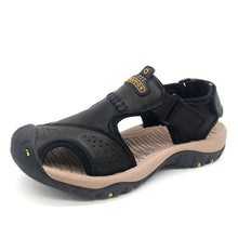 Load image into Gallery viewer, Classic Men's Sandals Summer Soft Sandals Comfortable Men Shoes Genuine Leather Sandals Big Size Soft Outdoor Men Roman Sandals
