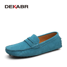 Load image into Gallery viewer, DEKABR Size 49 Men Casual Shoes Fashion Men Shoes Genuine Leather Men Loafers Moccasins Slip On Men's Flats Male Driving Shoes
