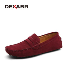 Load image into Gallery viewer, DEKABR Size 49 Men Casual Shoes Fashion Men Shoes Genuine Leather Men Loafers Moccasins Slip On Men's Flats Male Driving Shoes
