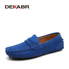 Load image into Gallery viewer, DEKABR Size 49 Men Casual Shoes Fashion Men Shoes Genuine Leather Men Loafers Moccasins Slip On Men's Flats Male Driving Shoes
