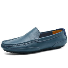 Load image into Gallery viewer, Genuine Leather Men Casual Shoes Brand 2020 Italian Men Loafers Moccasins Breathable Slip on Black Driving Shoes Plus Size 37-47
