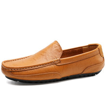 Load image into Gallery viewer, Genuine Leather Men Casual Shoes Brand 2020 Italian Men Loafers Moccasins Breathable Slip on Black Driving Shoes Plus Size 37-47
